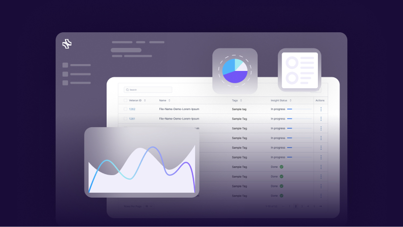 Heatlhcare platform with data visualizations