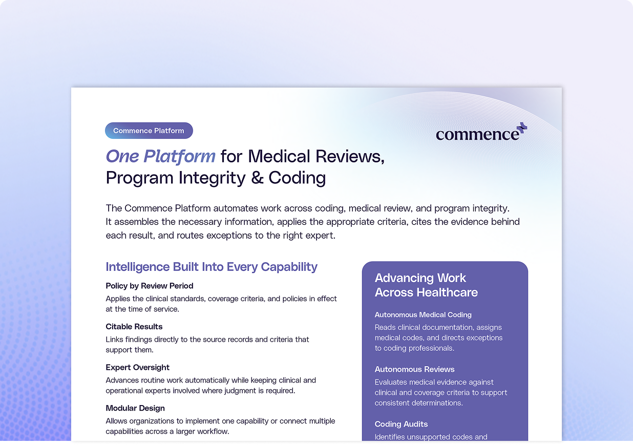 Commence Platform One Pager thumbnail