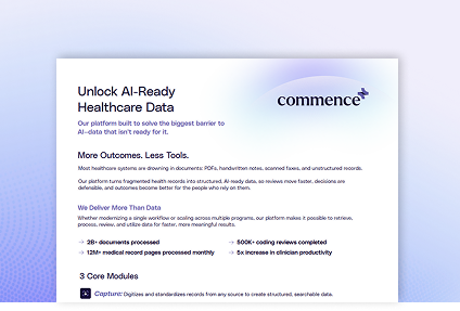 Commence Platform One Pager